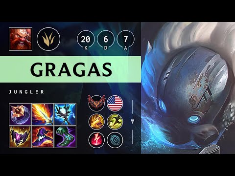 Gragas Jungle vs Ekko - NA Grandmaster Patch 25.18