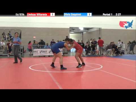 FILA Junior 63 kg / 138.75 lbs. - Lindsay Villarmia vs. Olivia Seppinni