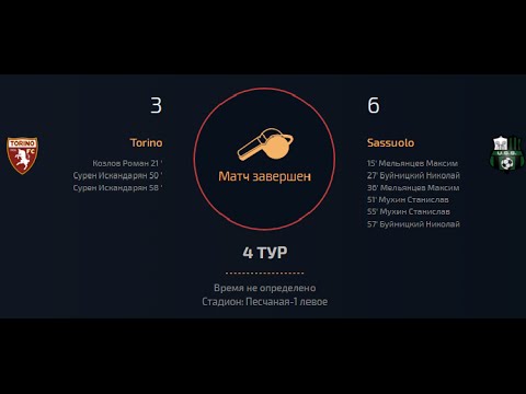 AFL Italian Serie B 16 Tour 4 Torino v Sassuolo