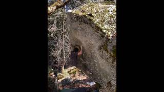 Video thumbnail of Raven Haired Woman, V4. Yosemite Valley