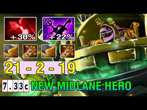 New Midlane Hero [Timbersaw] Best Build Item +55%  Spell Lifesteal 1 Combo Full Hp Crazy Play 21Kill