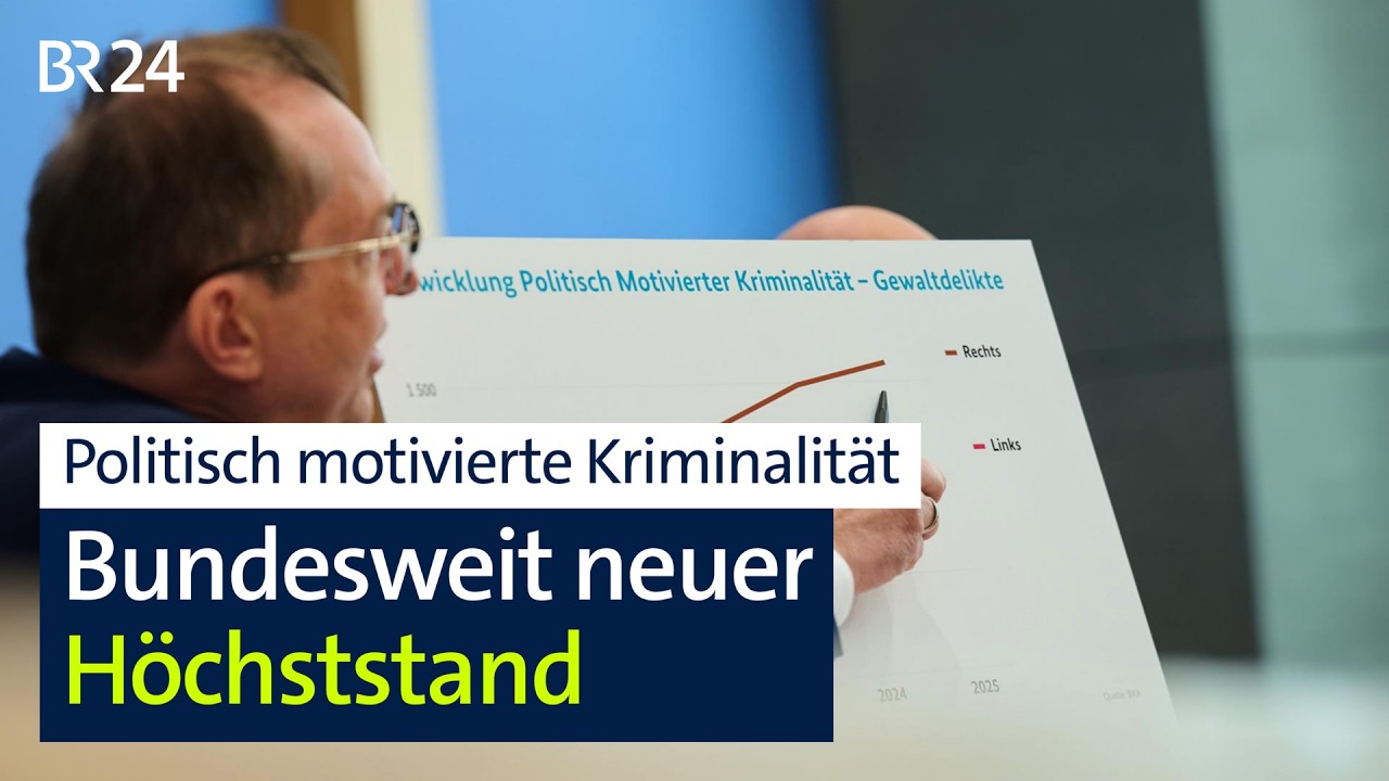 Politisch motivierte Kriminalität: Bundesweit neuer Höchststand | BR24