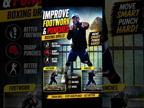 Boxing Footwork and punches #boxing #combatsports #mma #boxingworkout #boxingtraining