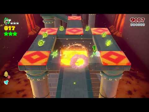 Super Mario 3D World (Switch) 7-3 100% Speedrun - Time: 28 (WR)