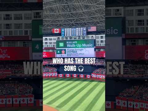 Toronto Blue Jays 2025 Walk-Up Music Playlist (1-6) #bluejays #mlb #baseball #toronto #music