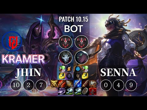 LGD Kramer Jhin vs Senna Bot - KR Patch 10.15