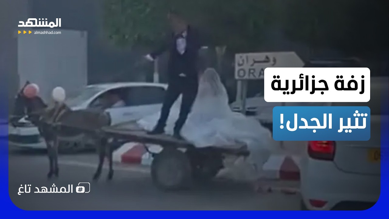 تريند الزفة في الجزائر.. عريس يتحدى تكاليف الزواج بموكب غير متوقع! - المشهد تا?