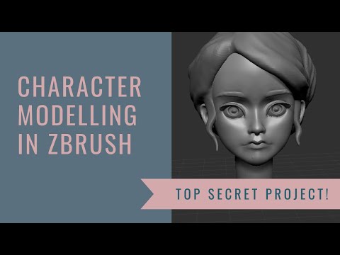 Sculpt with me: Character Modelling in Zbrush -Top Secret Project!