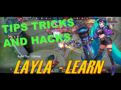 LAYLA TIPS TRICKS AND HACKS! Best damage build - TOP 1 GLOBAL - S25 - 2022 - MLBB Best moments