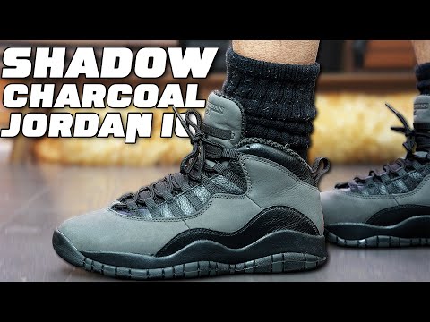 Air Jordan 10 Shadow / Charred Grey and Black Review