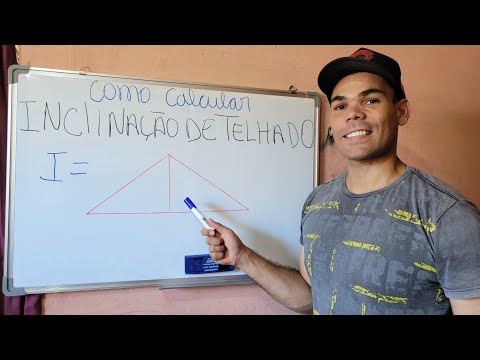 Como calcular a inclinação do telhado Passo altura da empena