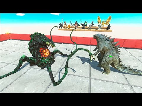 1vs1 Godzilla 2014 vs Kaiju Monster / Epic battles in the Arena - Animal Revolt Battle Simulator