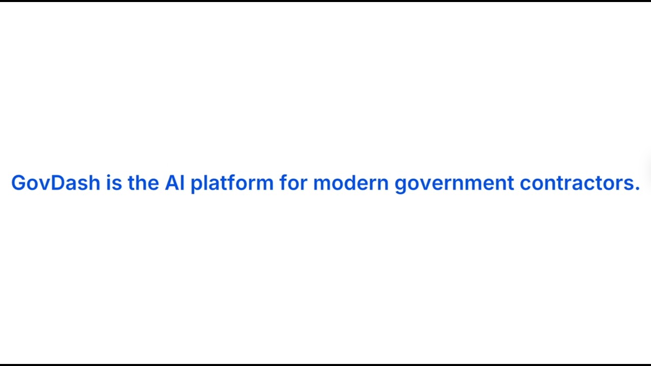 GovDash tutorial