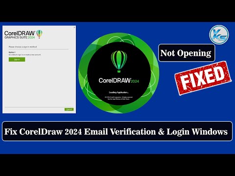 ✅ How To Fix CorelDraw 2024 Email Verification And Login Window Screen Problem