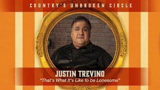 Justin Trevino sings "That's What It's Like To Be Lonesome" live on Country's Unbroken Circle