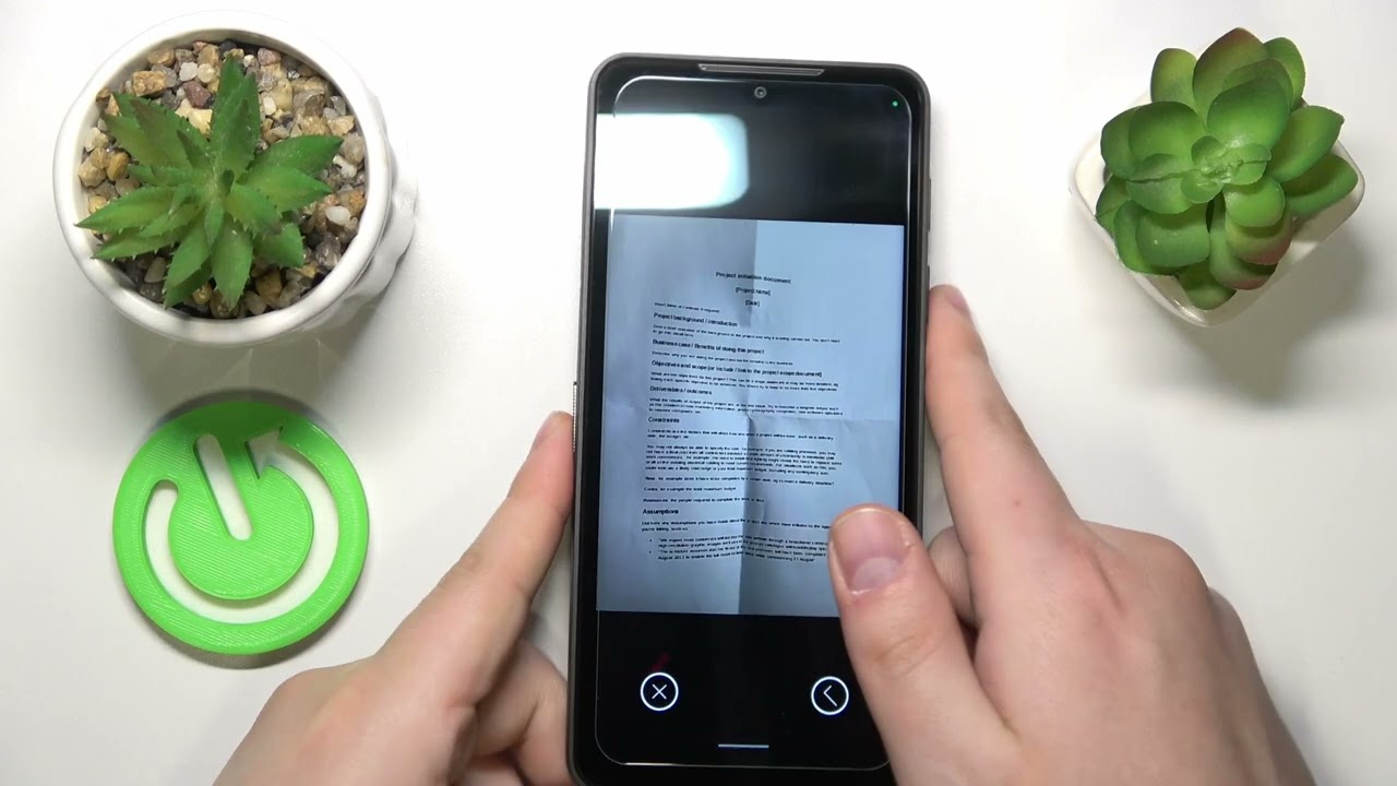How to Scan a Document into a PDF File on CAT S75? - Create PDF File