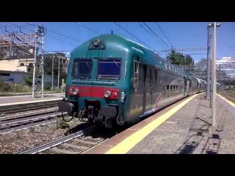 E464 282 Trenord+6 2 piani Trenord e XMPR - Monza 14/07/2016