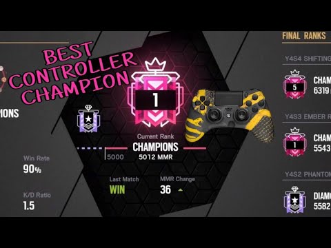 BEST CONTROLLER PLAYER CHAMPION + BEST SENSITIVITY - Operation STEEL WAVE - Rainbow Six Siege