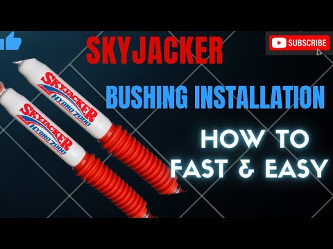 HOW TO INSTALL Shock Bushings on Skyjacker The Fast and Easy Way