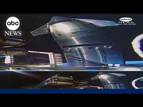 Video shows SpaceX Starship from satellite camera