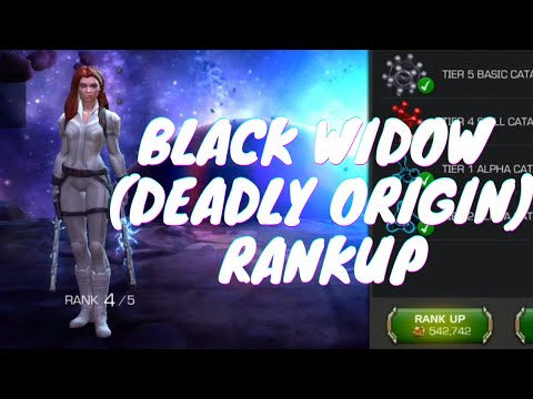 5* BLACK WIDOW  (DEADLY ORIGIN) | RANK UP | LEVEL UP EVENT | MARVEL CONTEST OF CHAMPIONS | MCOC