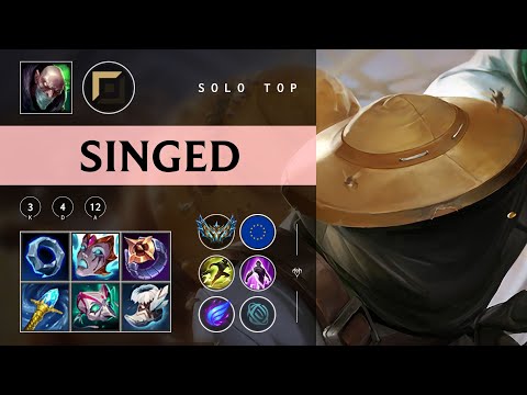 Singed Top vs Tryndamere - EUW Challenger Patch 25.23