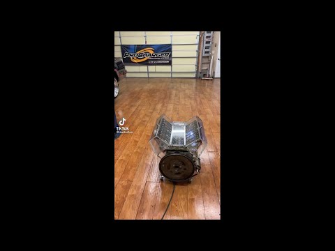 COMPLETELY SEE THROUGH ENGINE THAT IS AMAZING