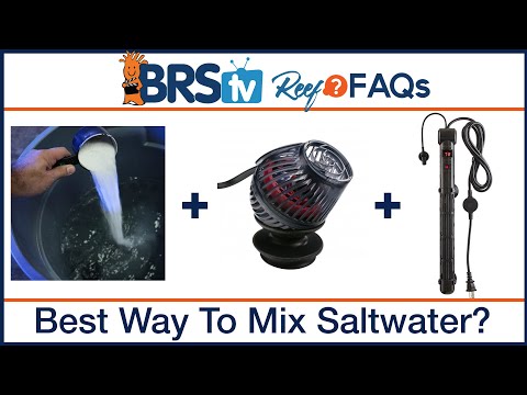Mixing reef salt mix, the best method for the saltwater aquarium | Reef FAQs