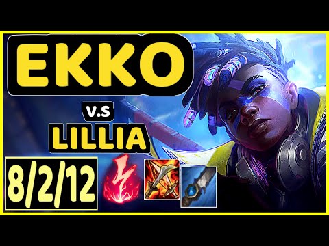 RAZORK (EKKO) vs LILLIA - 8/2/12 KDA JUNGLE CHALLENGER GAMEPLAY - EUW