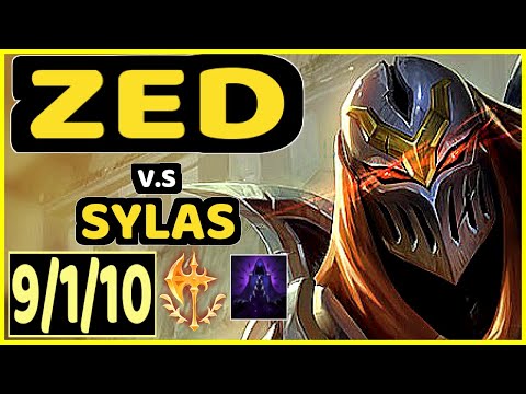 ZEDXSMURF (ZED) vs SYLAS - 9/1/10 KDA MID GAMEPLAY - EUW Ranked MASTER