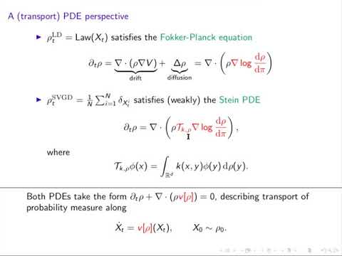 Nikolas Nüsken - On the Geometry of Stein Variational Gradient Descent