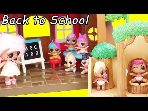 LOL OMG Back To School Morning Routine with Barbie Family Goldie