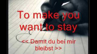 Da Buzz - Let me love you tonight - lyrics - german - deutsch