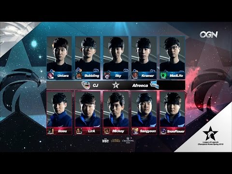 CJE vs AFS Game 1 Highlights - CJ ENTUS vs AFREECA FREECS - LCK Week 5 - SPRING 2016