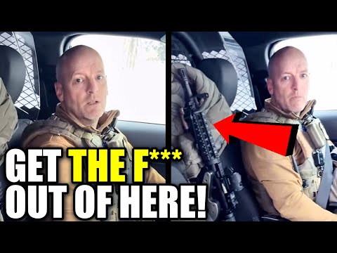 Civilian POUNCES on ICE Agent with His Mask Down