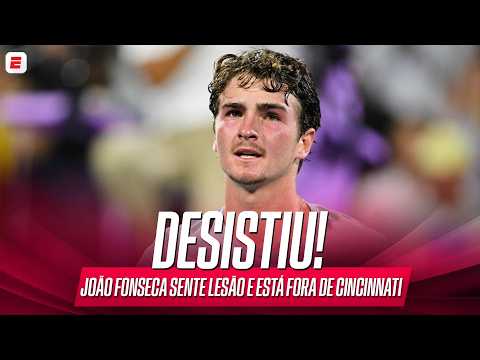 JOÃO FONSECA SENTE LESÃO NO ABDÔMEN E DESISTE DA DISPUTA DO ATP DE CINCINNATI!
