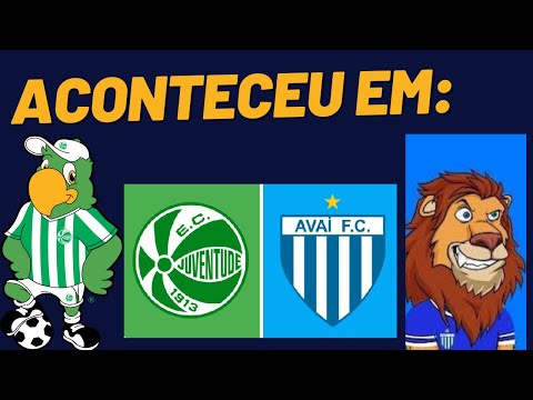 ACONTECEU EM : JUVENTUDE 1 X 1 AVAÍ