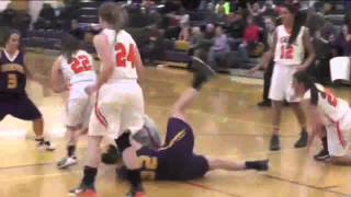 preview picture of video '#4 3A Powell at #2 2A Thermopolis - Girls Basketball 1/10/15'