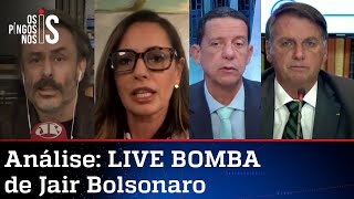 Comentaristas analisam live de Jair Bolsonaro