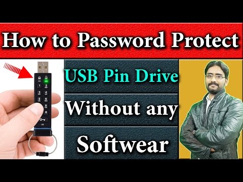 How to Password Protect Pen Drive for Free Without any Softwear Detail Explained in Hindi/Urdu Video