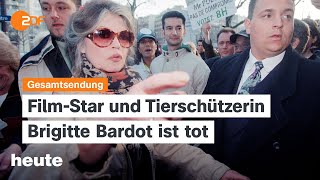 heute 19:00 Uhr vom 28.12.2025 Brigitte Bardot gestorben, Treffen Selenskyj und Trump, Myanmar wählt