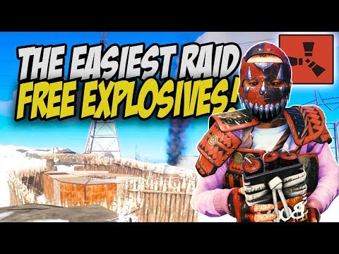 Raiding my Neighbour with HIS Own Explosives! - Rust Solo Survival Gameplay