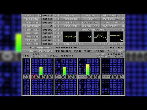 Hyperblad - a Protracker , Project-X / Enigma mashup (Amiga)