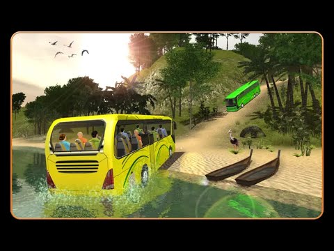 Hill Coach Driver Game - Mobil Balap Offroad Transit Bus Simulator - Android Gameplay