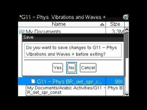 TI Nspire CX Lesson SCO 001 001
