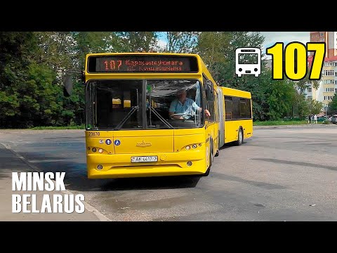 Bus #107 | from Kurasovshchina to Kuntsevshchina | Kazints - Zhukov - Pushkin - Matusevich