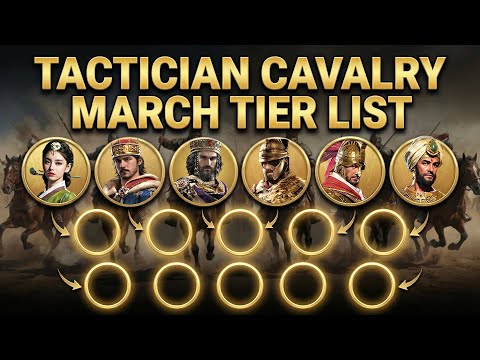 AoEM: Tactician Cavalry March Tier List | feat. Belisarius, Hannibal , Ashoka , William , Justinian 