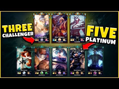 3 CHALLENGER ONE-TRICKS VS. 5 PLATINUM PLAYERS FT. FOGGEDFTW2 & KARASMAI - League of Legends