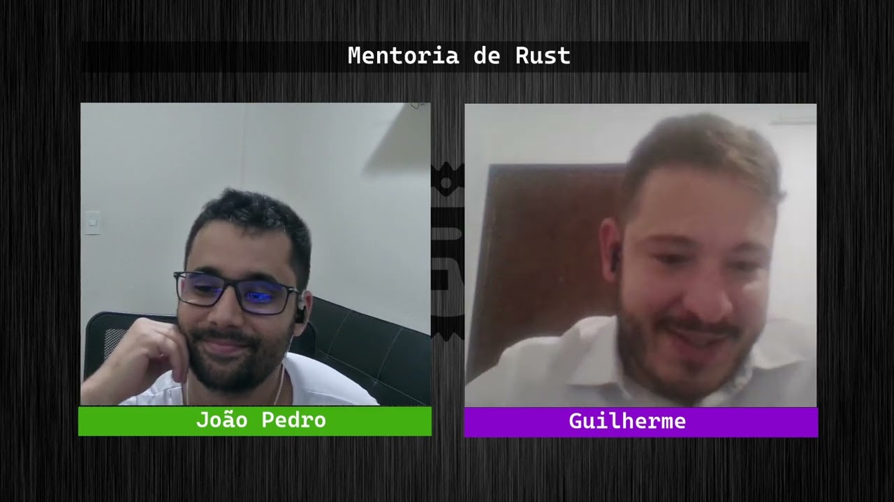 Mentoria de Rust do Zero - A saga de Guilherme : Revisão de Estruturas para exercícios