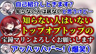 Vチューバーのトップオブトップ“宝鐘マリン”にしかできない自己紹介がこちらｗｗｗ【ホロライブ切り抜き/白銀ノエル/宝鐘マリン】